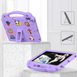 Детский чехол для iPad 10.2" 2021/2020/2019 (9/8/7 gen.) / Air 10.5" 2019 (3 gen.), Cute Patterns, с подставкой, фиолетовый