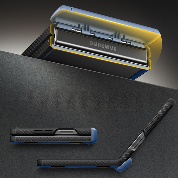 Чохол Tongate MECH з MagSafe для Samsung Galaxy Z Flip7 FE / Z Flip6, зелений