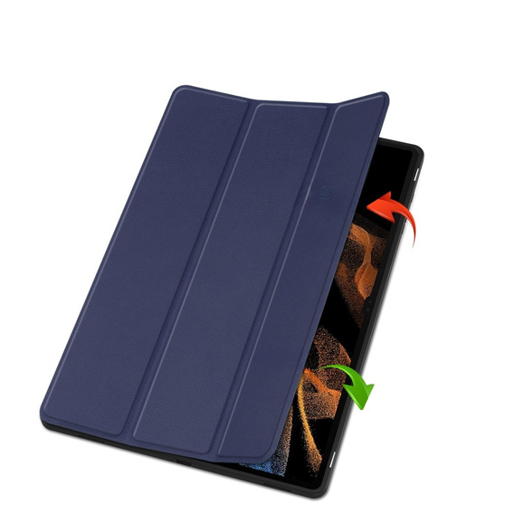 Чохол для Samsung Galaxy Tab S10 Ultra, Smartcase з місцем для стилуса, темно-синій