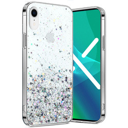 Чехол до iPhone XR, Glittery, прозрачный