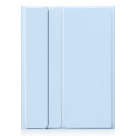 Чохол + клавіатура Apple iPad Pro 11" 5 gen. 2024, Leather Pen Slot TouchPad, світло-блакитний