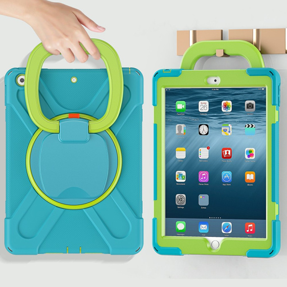 Дитячий чохол X-Armor для Apple iPad 10.2 2021 / 2020 / 2019,  Blue / Green