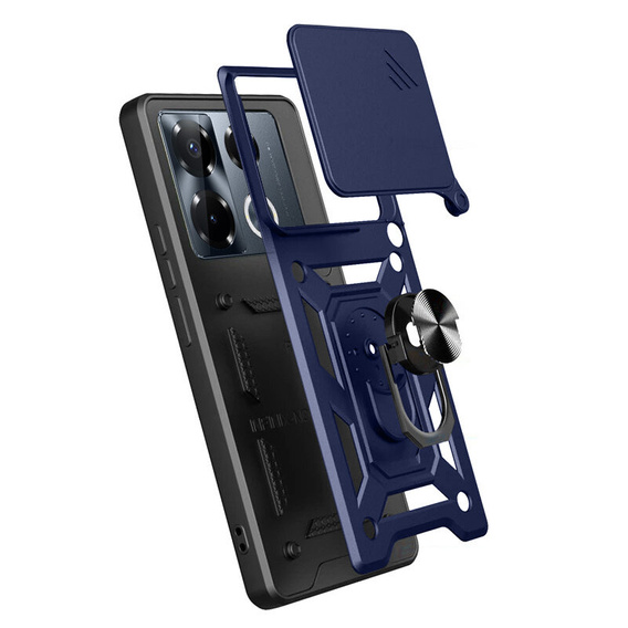 Чехол NOX Camera Slide Infinix Note 40 Pro Plus, CamShield Slide, синий
