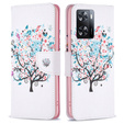 Откидной чехол для OPPO A57 / A57s, Wallet, colorful tree, белый