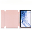 Чехол клавиатура для Samsung Galaxy Tab S9, Rotary 360° Leather, розовый rose gold