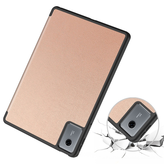 Чехол для Lenovo Idea Tab 11" 2025 TB336FU TB336ZU, подставка, Smartcase с держателем стилуса, розовое золото