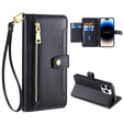 Чохол-книжка для iPhone 14 Pro Max, Wallet Zipper Pocket, чорний