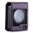 CASEME флип-кейс для Samsung Galaxy Z Flip5 5G, Litchi Wallet, фиолетовый