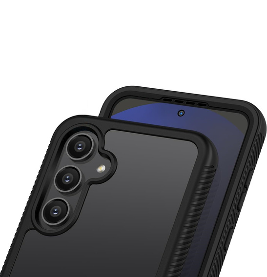 Чoхол Shockproof до Samsung Galaxy S24 FE, із захисним екраном, чорний