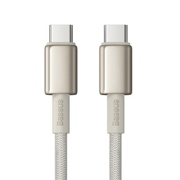Baseus Tungsten Gold Кабель USB-C до USB-C 100 Вт 1 м – Titanium Galaxy, золотий