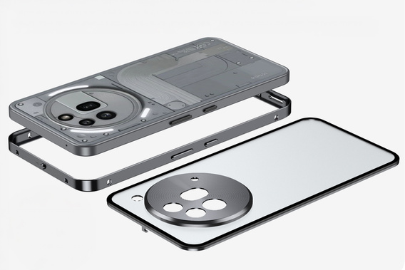 Чехол для Nothing Phone 3a Pro, Frame Case, серый