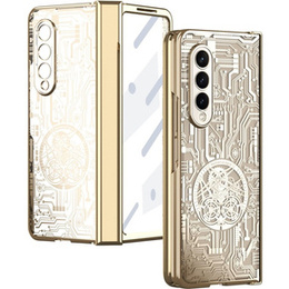 Чохол для Samsung Galaxy Z Fold 4 5G, Mechanical Legend, золотий