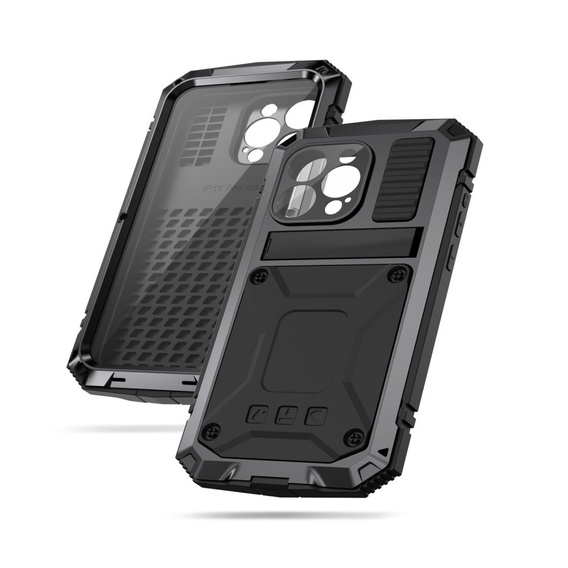 Чехол для iPhone 15 Pro Max, R-JUST, бронированный, черный