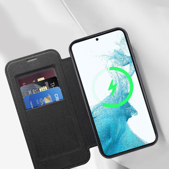 Чохол-книжка для Samsung Galaxy S23, Wallet, MagSafe, чорний