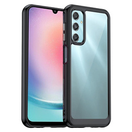 Чoхол до Samsung Galaxy A25 5G, Fusion Hybrid, прозорий / чорний + скло 9H