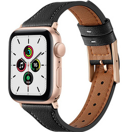 Кожаный ремешок для часов 1/2/3/4/5/6/7/8/SE 38/40/41mm, Black