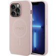 Чехол GUESS до iPhone 14 Pro, Saffiano MagSafe, розовый