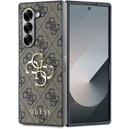 Чехол GUESS до Samsung Galaxy Z Fold6, 4G Big Metal Logo, коричневый