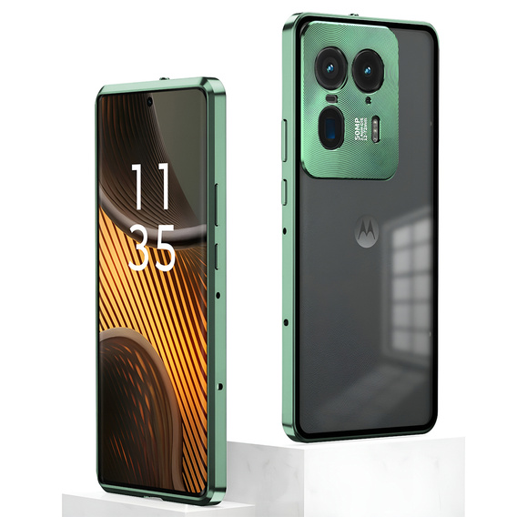 Чехол для Motorola Edge 50 Ultra, Frame Case, зелёный