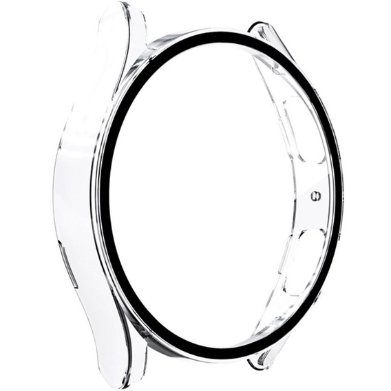 Силиконовый футляр со встроенным защитным стеклом до Galaxy Watch5 40mm, Transparent