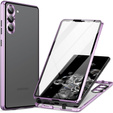 Чохол для Samsung Galaxy S23 Plus, Magnetic Dual Glass, фіолетовий