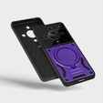 Бронированный чехол для Honor Magic 6 Lite 5G, Magnetic Ring, фиолетовый