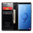 Флип-кейс CASEME для Samsung Galaxy S9+ Plus, Waxy Textured, чёрный