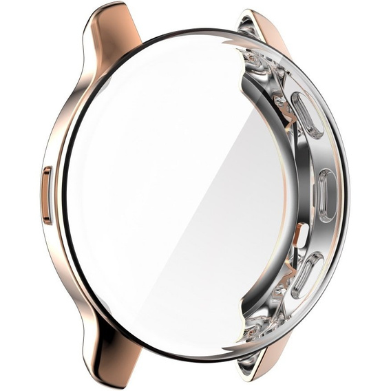 Чехол 2в1 с защитой экрана для часов Garmin Venu 2 Plus, Rose gold