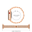 Металический браслет с чехлом для часов Apple Watch 4/5/6/SE 44mm, Rose Gold