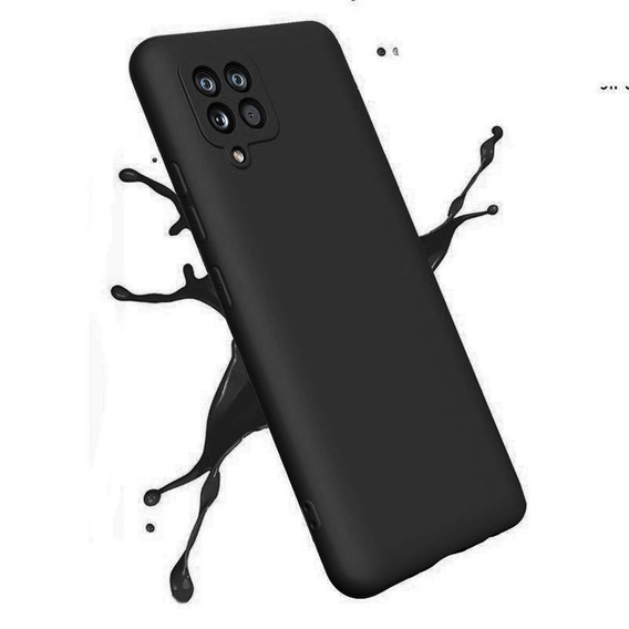 Чехол до Samsung Galaxy A22 / M22 4G / LTE, Silicone Lite, чёрный