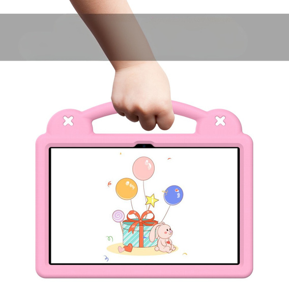 Дитячий чохол для планшета T Tablet 5G, Cute Patterns, з підставкою, рожевий