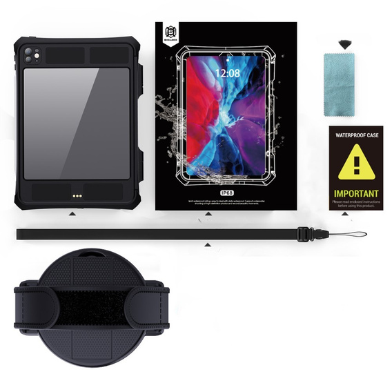 Водонепроникний чохол SHELBOX IP68 для Apple iPad Pro 11" 5 покоління 2024 року, чорний
