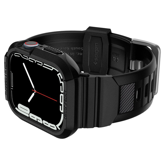 Чoхол ремінець SPIGEN до Apple Watch 4/5/6/7/SE 44/45mm, Rugged Armor Pro, Black