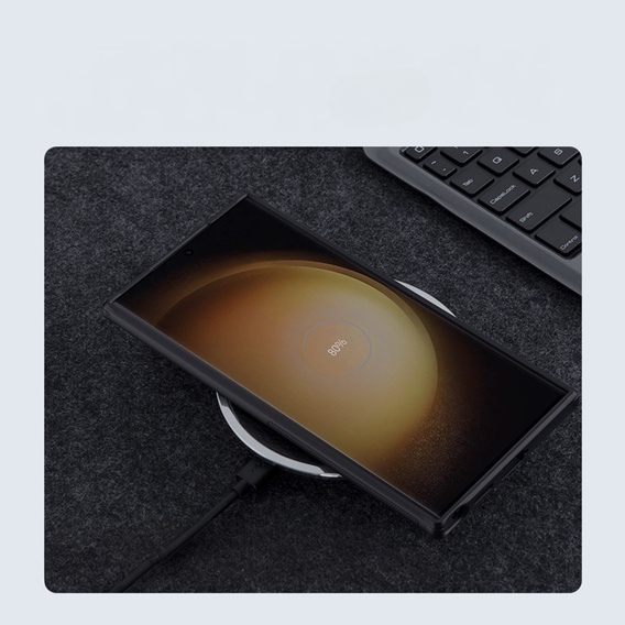 Чехол NILLKIN для Samsung Galaxy S24 Ultra, Frosted Shield, для MagSafe, чёрный