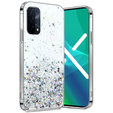 Чехол до Oppo A54 5G/A74 5G/A93 5G, Glittery, прозрачный