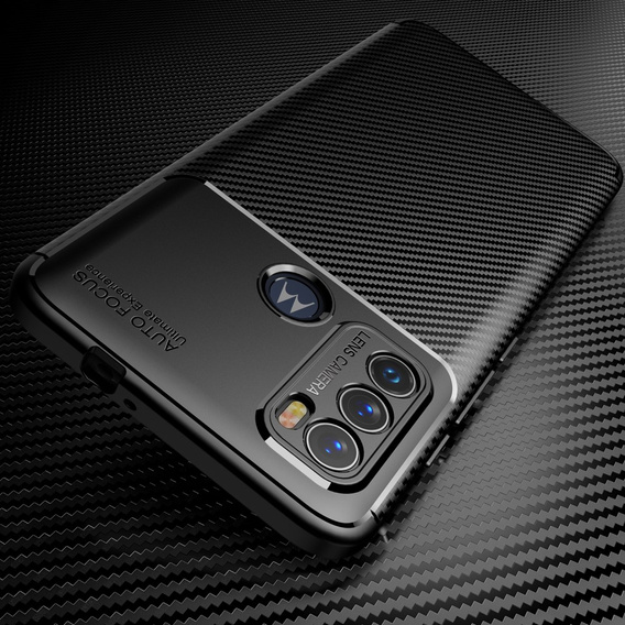 Чoхол до Motorola Moto G60, Carbon Gel, чорний