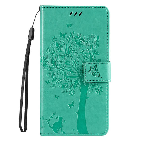 Чехол с откидной крышкой для Xiaomi 13T / 13T Pro, дерево, зелёный