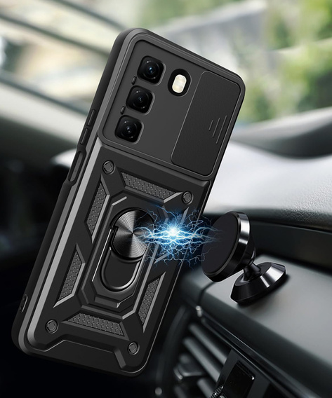 Чехол NOX Camera Slide Infinix Hot 50 4G, CamShield Slide, чёрный