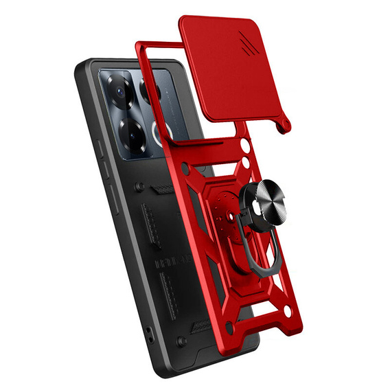 Чохол NOX Camera Slide Infinix Note 40 Pro Plus, CamShield Slide, червоний