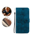 Откидной чехол для Oppo A60, Lily Flower, темно-синий