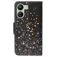 Откидной чехол для Xiaomi Redmi 13C / Poco C65, Wallet, Stars, чёрный