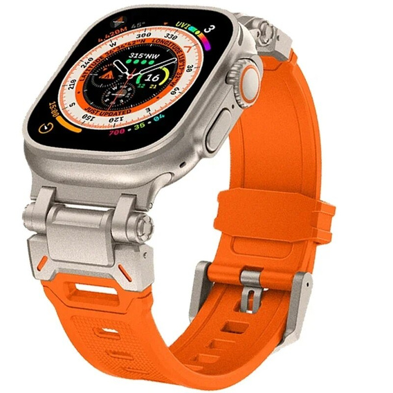 Ремешок ERBORD ProTech для Apple Watch 1/2/3/4/5/6/7/8/9/SE/Ultra/Ultra 2 42/44/45/49MM, оранжевая