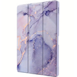 Чехол для iPad 10.9" 2022 (10 gen.), Smartcase Hybrid, с местом для стилуса, Marble фиолетовый