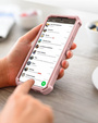 Бронированный чехол для Samsung Galaxy S22, Dexnor Full Body, розовый rose gold