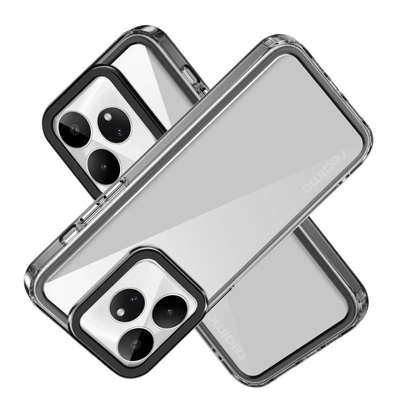 Чoхол до Realme GT 6 / 6T, Fusion Hybrid, прозорий / чорний