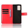 Футляр з клапаном для Motorola Edge 50 Fusion 5G, Crazy Horse Wallet, червоний