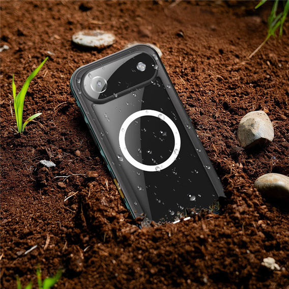 Чохол для iPhone Air, водонепроникний IP68, SHELLBOX MagSafe, синій