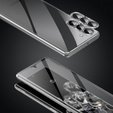 Чохол для Samsung Galaxy S23, Magnetic Dual Glass, сріблястий