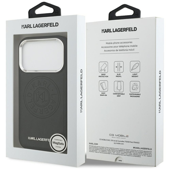 Чохол Karl Lagerfeld Point & Metal Logo MagSafe для iPhone 17 Pro Max
