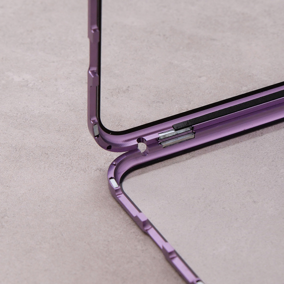 Чохол для iPhone 11, Magnetic Dual Glass, фіолетовий